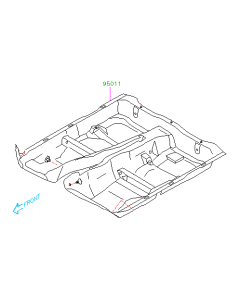 Subaru OEM Floor Carpet - Black (06-07 WRX)