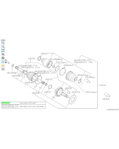 Subaru OEM Axle Boot Kit Front Outer (2002-2006 WRX)