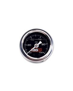 IAG Performance 0-100 PSI Liquid Filled Fuel Pressure Gauge - Black Face