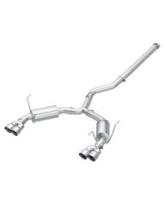 MBRP 3 Inch Catback Exhaust - Quad Exit - Street Profile - Stainless Steel Tips (22+ WRX)