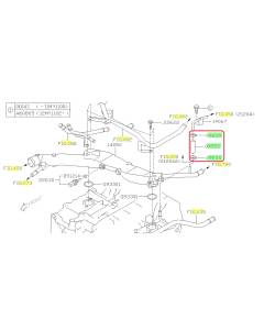Subaru OEM Coolant Crossover Hose Kit (10-12 Outback XT)
