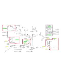 Subaru OEM Coolant Crossover Hose Kit (04-07 STI)