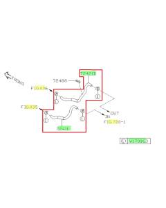 Subaru OEM Heater Core Hose Kit (15 WRX)