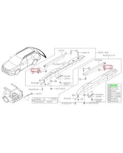 Subaru OEM Roof Rail Crossbar Spacer Latch (15+ Outback)