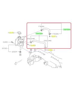 Subaru OEM Coolant Expansion Tank Hose Kit (05-09 LGT)