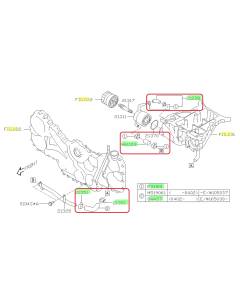 Subaru OEM Oil Cooler Hose Kit (05-09 Legacy - 30D)