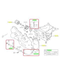 Subaru OEM Oil Cooler Hose Kit (10-14 Legacy - 36D)