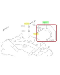Subaru OEM Hose Assembly - 11815AC621 (13-15 BRZ, 16-20 BRZ Auto)