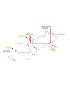 Subaru OEM Heater Hose - Outlet (13-14 Legacy - 25B)