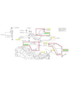 Subaru OEM Coolant Crossover Hose Kit (13-14 Legacy - 25B)