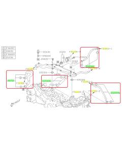 Subaru OEM Coolant Crossover Hose Kit (15-19 Legacy - 25B)