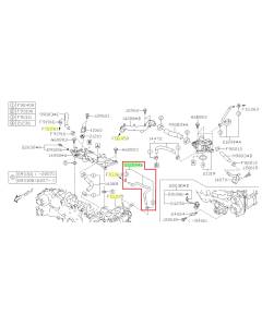 Subaru OEM Coolant Crossover Hose - 21204AB440 (20-25 Legacy - 25D)