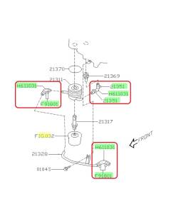 Subaru OEM Oil Cooler Hose Kit (02-07 WRX, 04-07 STI)