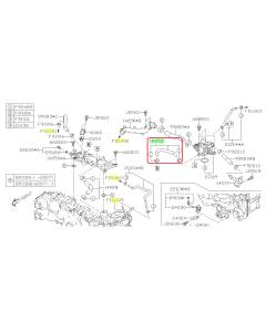 Subaru OEM Coolant Crossover Hose - 14472AA840 (20-25 Legacy - 25D)