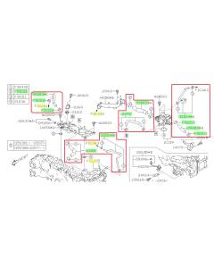 Subaru OEM Coolant Crossover Hose Kit (20-25 Legacy - 25D)