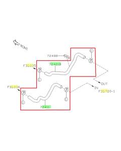 Subaru OEM Heater Hose Kit (20-25 Legacy - 24F)
