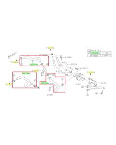 Subaru OEM CVT Cooler Hose Kit (13-20 BRZ - AT)