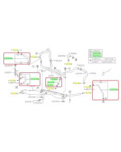 Subaru OEM Coolant Crossover Hose Kit (08-14 STI)