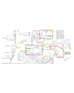 Subaru OEM Coolant Crossover Hose Kit (13-14 Crosstrek)