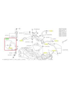 Subaru OEM Coolant Crossover Hose - 14472AA620 (15-17 Crosstrek - MT)