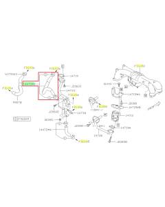 Subaru OEM Coolant Crossover Hose - 14472AA420 (14-16 Crosstrek Hybrid)