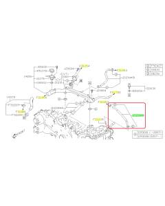 Subaru OEM Coolant Crossover Hose - 21204AB380 (18-19 Crosstrek - 20D)
