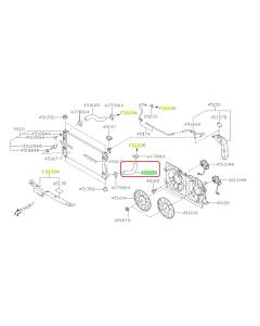 Subaru OEM Radiator Hose - 45161FL040 (18-19 Crosstrek - 20D)