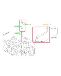 Subaru OEM PCV Hose Kit - FB25B (15-19 Legacy/Outback)