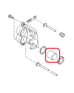Subaru OEM Brake Caliper Piston - 26236AA020 (02-03 WRX)