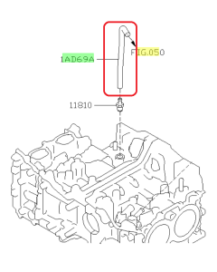 Subaru OEM Vacuum Hose - 99071AD69A (12-14 Outback / Legacy)