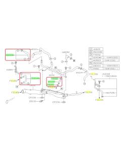 Subaru OEM Coolant Crossover Hose Kit (03-05 Forester XT)