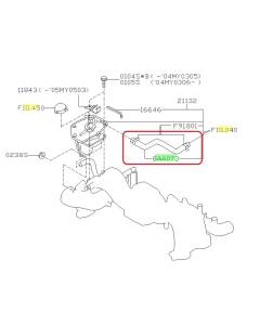 Subaru OEM Coolant Expansion Tank Hose Kit (03-05 Forester XT)