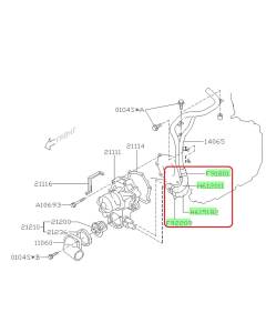 Subaru OEM Complete Coolant Hose Kit (03-05 Forester XT)