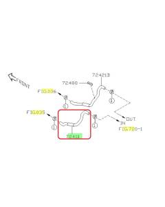 Subaru OEM Heater Hose - Inlet (15-21 WRX)