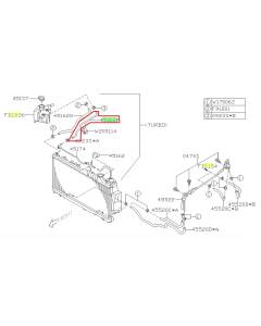 Subaru OEM Coolant Expansion Tank Hose - 45162SC000 (09-13 Forester XT)
