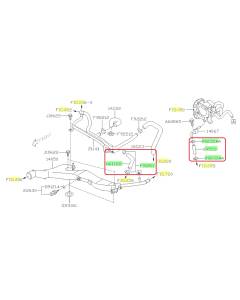 Subaru OEM Coolant Crossover Hose Kit (09-10 Forester XT)
