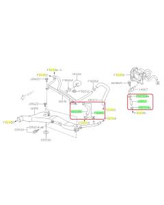 Subaru OEM Coolant Crossover Hose Kit (11-13 Forester XT)