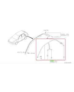 Subaru OEM Weather Stripping - Right (02-07 WRX - Sedan)