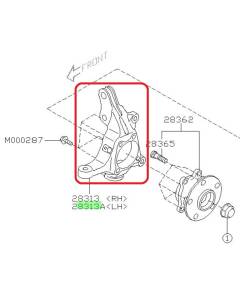Subaru OEM Knuckle - Front Left (05-07 STI)