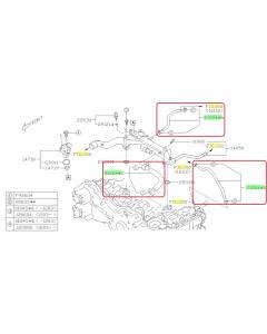 Subaru OEM Coolant Crossover Hose Kit (11-13 Forester - 25B)