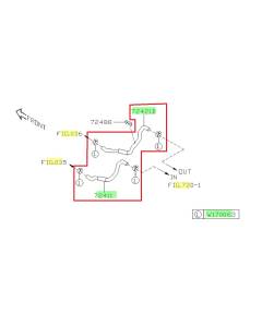 Subaru OEM Heater Hose Kit (14-16 Forester - 25B)