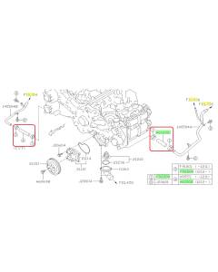 Subaru OEM Complete Coolant Hose Kit (14-16 Forester - 25B)