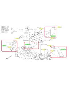 Subaru OEM Coolant Crossover Hose Kit (17-18 Forester - 25B)