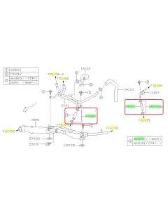 Subaru OEM Coolant Crossover Hose Kit (05-06 Outback XT)
