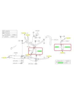 Subaru OEM Coolant Crossover Hose Kit (07-09 Outback XT)