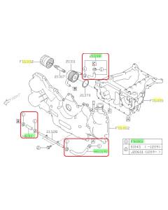 Subaru OEM Oil Cooler Hose Kit (10-14 Outback - 36D)