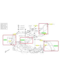 Subaru OEM Coolant Crossover Hose Kit (15-19 Outback - 25B)