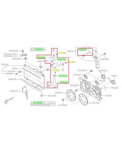 Subaru OEM Radiator Hose Kit (15-19 Outback - 36D)