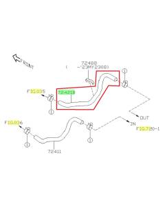 Subaru OEM Heater Hose - Outlet (22-23 WRX - CVT)