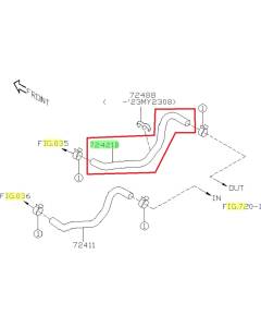 Subaru OEM Heater Hose - Outlet (23+ WRX - CVT)